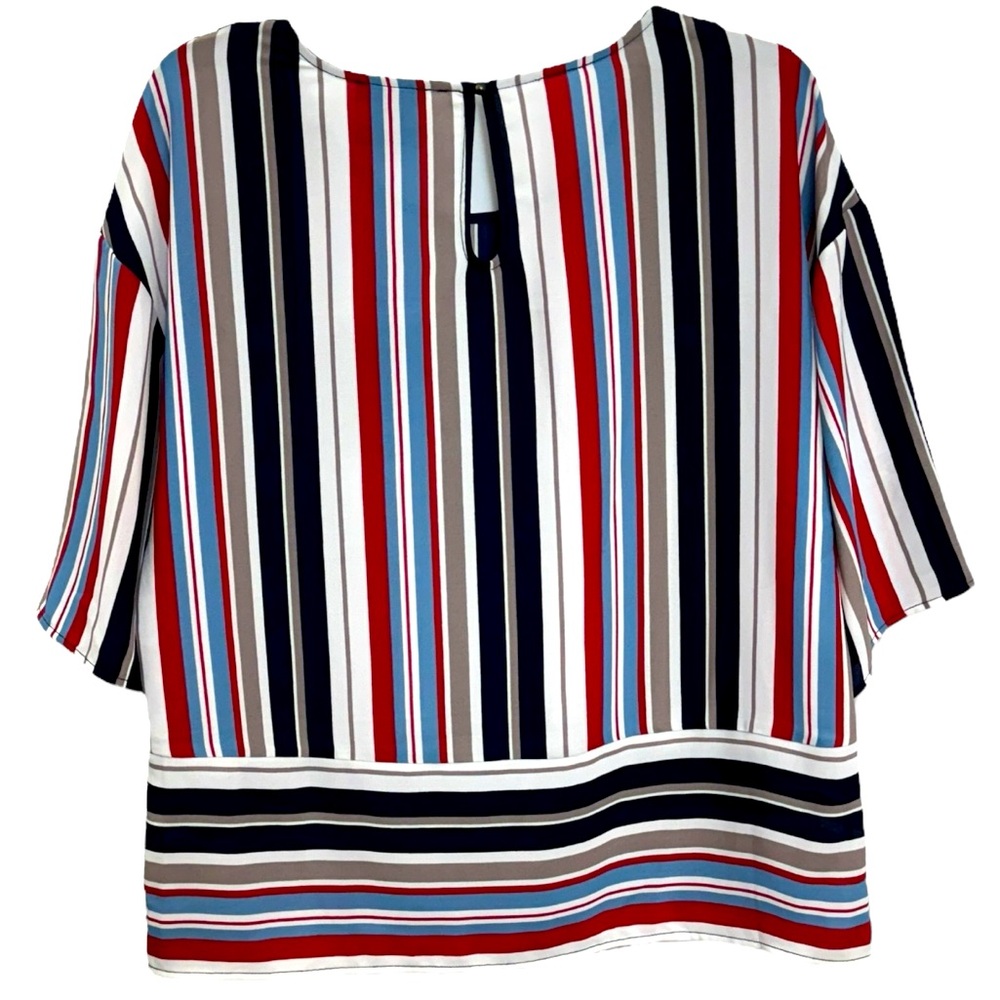 Anthropologie W5 Women’s Striped Blouse - Red, Blue, White Size M **274 - Picture 4 of 4
